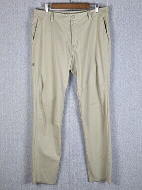 Rhone Mens Commuter Pants Khaki Sz 35(36×32)